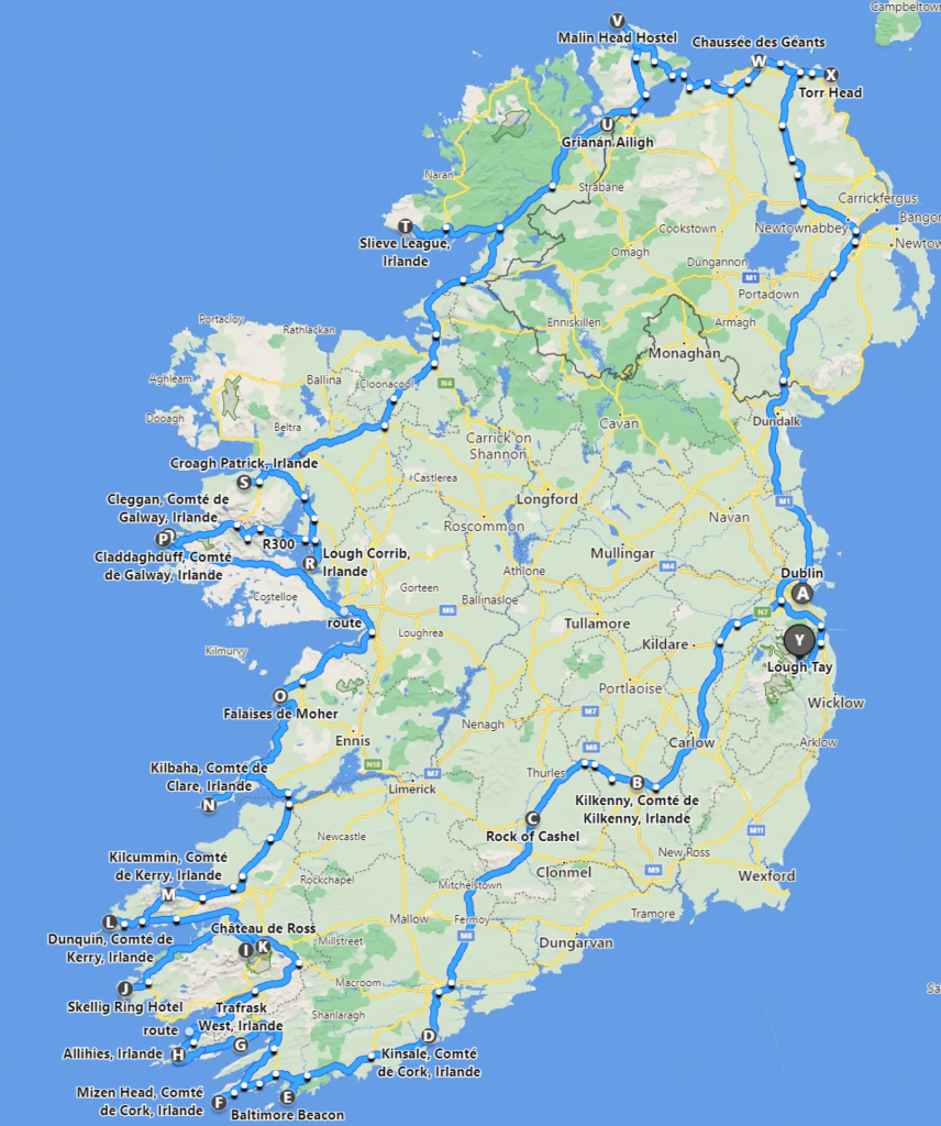 voyager en irlande en van